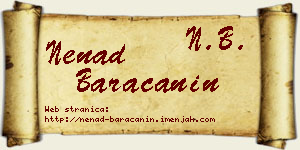 Nenad Baračanin vizit kartica